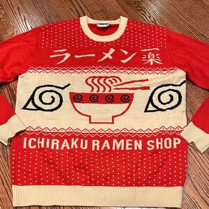 Naruto Shippuden Ramen Shop Sweater - NWOT